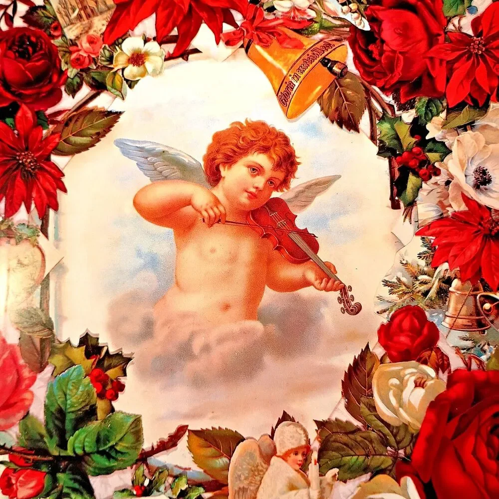 Vintage Victorian Cherubs Angels Florals, Junk Journal Craft Ephemera, Decoupage